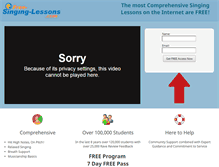 Tablet Screenshot of free-singing-lessons.com